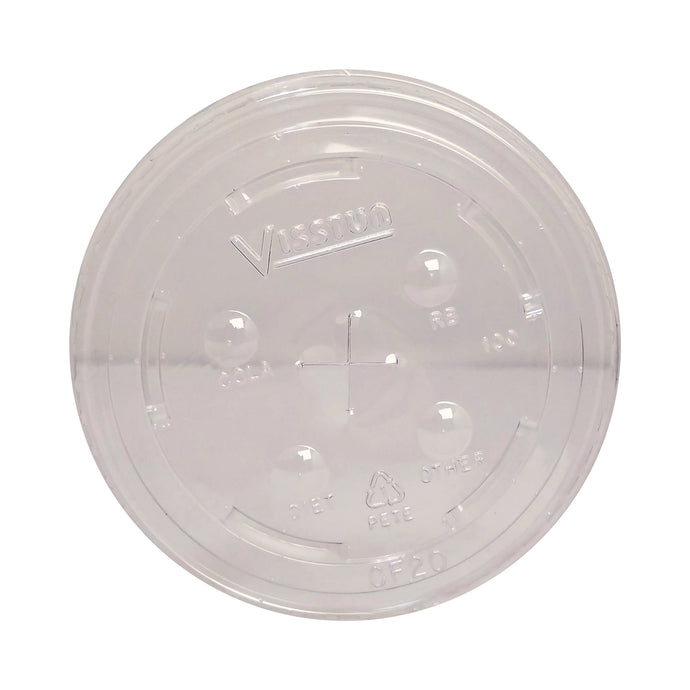 Matching Lids - Compostable Clear Logo Cups - 1000 Count