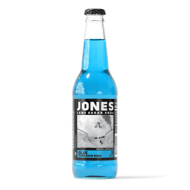 Blue Bubblegum Soda Bottle