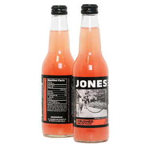 12-pack of JONES Crushed Melon Cane Sugar Soda