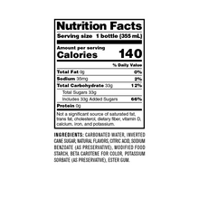 Load image into Gallery viewer, Nutrition Facts for Orange &amp; Cream Soda