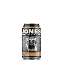 Load image into Gallery viewer, 24-pack of JONES Root Beer Cane Sugar Soda in Cans